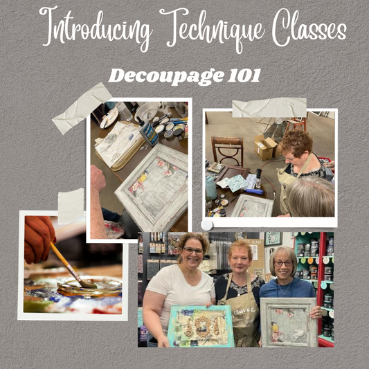Decoupage 101 Class - October 21: 1 pm to 3 pm