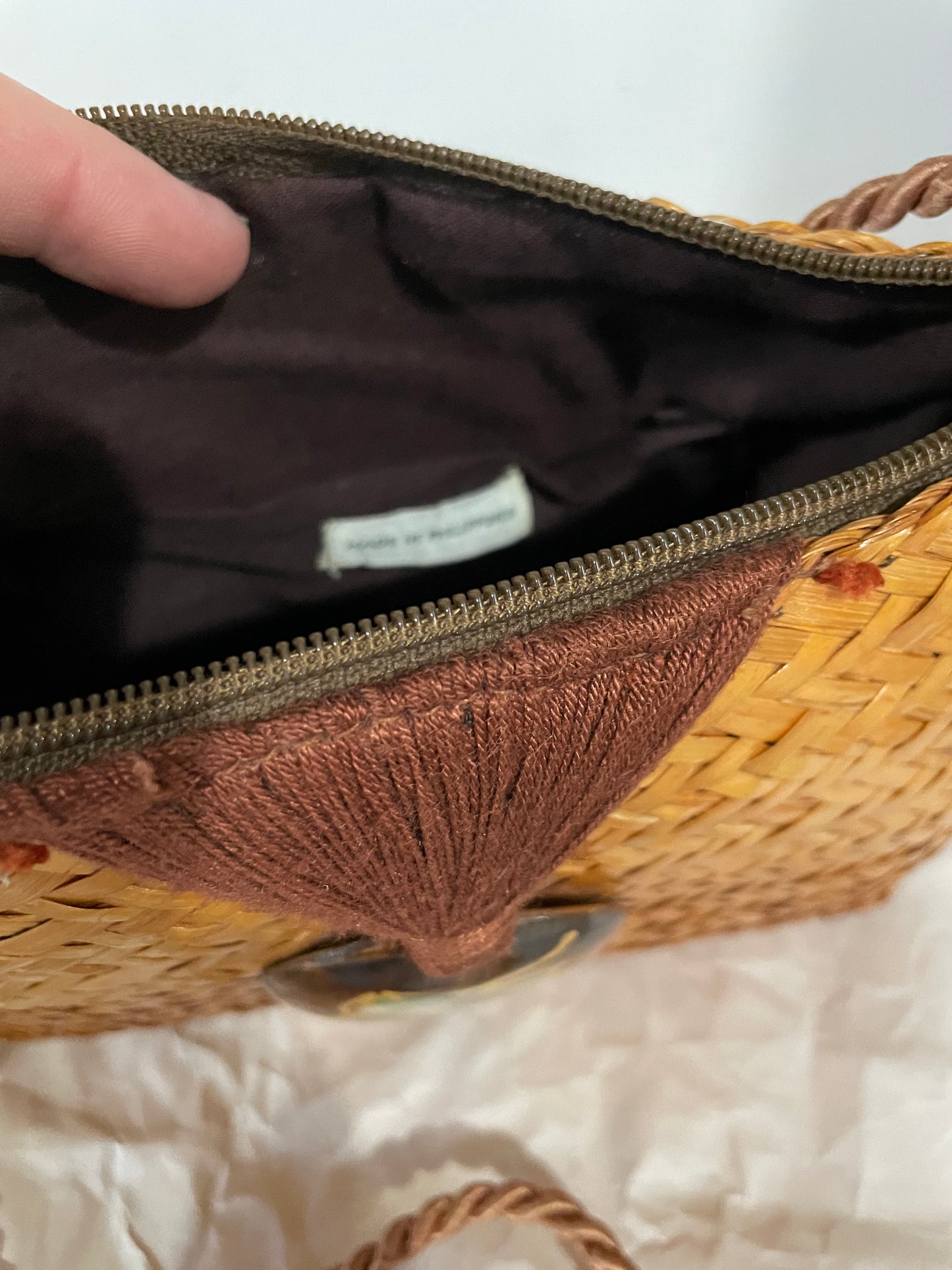 Vintage Woven Handbag
