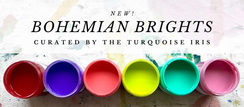 Flourished – Bohemian Brights DIY Paint Curated by The Turquoise Iris - Bright Purple 4oz Accent Jar